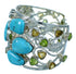 Multicolor Gem Stone Silver Southwest Bracelet GS57426